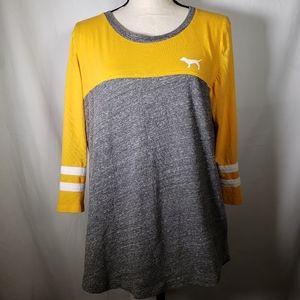 Pink Victoria Secret 3/4 sleeve lightweight top L